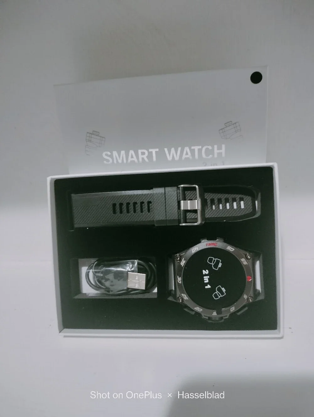 Smart Watch 2-in-1 in Black - Unbranded